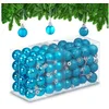 Bild von relaxdays Weihnachtsbaumkugel Weihnachtskugeln im 96er Set (96 St), Petrol