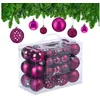 Bild von relaxdays Weihnachtsbaumkugel Weihnachtskugeln im 50er Set (50 St), Pink