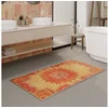 Bild von Wecon home Badematte Healing, Höhe 0,5 mm, fußbodenheizungsgeeignet, Polyester, rechteckig, Vintage, waschbar, rutschfest, schnell trocknend, robust, Badteppich