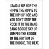 Bild von Close Up Poster I Said A Hip Hop Kunstdruck The Sugarhill Gang 30 x 40 cm