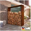 Bild von HOME DELUXE Kaminholzregal Holzlager NANGA - Made in Germany, BxTxH:180x38x180 cm, (HxBxT) 180x180x38cm, Feuerholzregal, Brennholzregal, Outdoor
