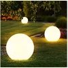Bild von etc-shop LED Gartenleuchte, LED-Leuchtmittel fest verbaut, 3er-Set LED Solar Außen Garten Leuchten Kugel Lampen Wiese Rasen