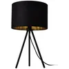 Bild von lux.pro Tischleuchte, ohne Leuchtmittel, »Metz« Tischlampe Tripod schwarz-gold