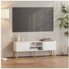 Bild von en.casa Lowboard, »Eskilstuna« Fernsehtisch 120x29,5x46,5cm Weiß