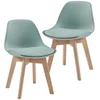 Bild von en.casa Kinderstuhl, »Elvdal« 2er Set gepolstert 56 x 38 x 33 cm Mintgrün