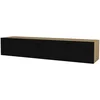 Bild von en.casa TV-Schrank »Toivakka« Fernsehschrank 135x31x25cm Eiche-Optik/Schwarz