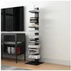 Bild von en.casa CD-Regal, Standregal »Eksjö« 150x39x39 cm Schwarz