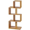 Bild von en.casa Bücherregal, »Gullspång« 4 offene Fächer Bambus 130x55x30cm Natur