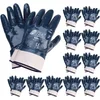 Bild von Nitras Nitril-Handschuhe 03440 vollbeschichtet Arbeitshandschuh Stulpe (Packung, 12-St., VPE= 12 Paar, Gr 8-11) ölbeständig/robust