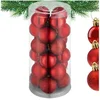 Bild von tectake Weihnachtsbaumkugel Weihnachtsdeko 24er-Set, Durchmesser 4 cm (1 St), aus bruchsicherem Kunststoff, Schnüre zum Aufhängen