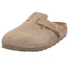 Bild von Birkenstock Boston LEVE Faded Khaki Pantolette