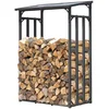 Bild von Quick Star Kaminholzregal Außen Metall Pro, Mehrere Größen, Mit / Ohne Wetterschutz, BxTxH:130x70x185 cm