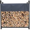 Bild von Quick Star Kaminholzregal Metall Kaminholzregale Außen 113 x 115 / 200 x 115 cm mit Schutzhülle, BxTxH:113x25x115 cm