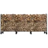 Bild von Quick Star Kaminholzregal Metall Kaminholzregale Außen 272 x 95 cm Mit / Ohne Schutzhülle, BxTxH:272x25x95 cm, (1x Kaminholzregal), Einzelelement (94cm), 2er (183cm) oder 3er Element 272cm
