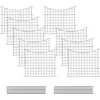 Bild von Woltu Teichzaun, (10-St), Gartenzaun Komplettset, Steckzaun Metall, Gitterzaun Schwarz
