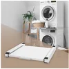 Bild von ML-DESIGN Zwischenbaurahmen Verbindungsrahmen für Trockner & Waschmaschine übereinander Universal (1-St), Zwischenbausatz mit Ausziehplatte Waschturm Stapelaufsatz 60x60cm Weiß