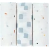 Bild von LÄSSIG Stoffwindeln Mullwindeln, M, Happy Fruits, blue, GOTS made with organic materials, zertifiziert durch BCS 27262