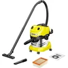 Bild von KÄRCHER Nass-Trocken-Sauger WD 4 S V-20/5/22, 1000 W, inkl. Flachfaltenfilter, 1.000W, Edelstahlbehälter: 20l