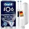 Bild von Oral-B Elektrische Zahnbürste iO 6, Aufsteckbürsten: 2 St., mit Magnet-Technologie, Display, 5 Putzmodi, Reiseetui