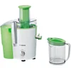 Bild von BOSCH Entsafter VitaJuice 2 MES25G0, XL-Einfüllschacht, Edelstahl-Microfilter-Sieb, 700 W, Ausgießer mit DripStop, spülmaschinengeeignet, weiß / grün