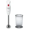 Bild von BOSCH Stabmixer CleverMixx MSM24100, Mixbecher, ergon. Griff, Made in Europe, weiß/rot, 400 W, schnelles Mixen auf Knopfdruck