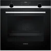 Bild von SIEMENS Pyrolyse Backofen iQ500 HB578HBS7, mit Teleskopauszug nachrüstbar, Pyrolyse-Selbstreinigung, Backwagen mit ausziehbarer Tür für bequemes Kochen & Backen