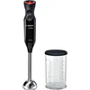 Bild von BOSCH Stabmixer ErgoMixx MS6CB6110, 4 Klingen, 12 Stufen, Turbotaste, schwarz, 1000 W, Mixbecher mit Deckel, ergonom. Griff, Made in Europe