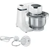 Bild von BOSCH Küchenmaschine Serie 2 MUMS2EW00, Edelstahlschüssel, weiß, 700 W, 3,8 l Schüssel, Planetenrührwerk, Knethaken/Schlag-/Rührbesen Edelstahl, 4 Stufen