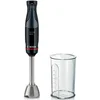 Bild von BOSCH Stabmixer ErgoMaster Serie 4 MSM4B610, 4 Klingen, Mixfuß Edelstahl, schwarz, 1000 W, Becher, großer Bedienhebel, Keramikkupplung, Made in Europe