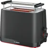 Bild von BOSCH Toaster MyMoment TAT3M123, 2 Schlitze, für 2 Scheiben, 950 W, entnehmbarer Brötchenaufsatz, Auftaufunktion, Brotzentrierung, AutoOff