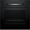 Bild von BOSCH Backofen Serie 4 HBA514BB3, mit Teleskopauszug nachrüstbar, Hydrolyse, Zeitfunktion der LED-Display-Steuerung ermöglicht einfaches Bedienen