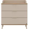 Bild von YUNY by PAIDI Wickelkommode HAZEL in Beige, 3 Schubladen mit Soft-Close, inkl. Wickelaufsatz, 95 cm Breite, Kommode mit abnehmbarem Aufsatz, geprüfte Sicherheit