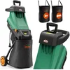 Bild von Gardebruk Messerhäcksler, 2400 W max 45 mm Aststärke Elektrisch 2x 50 L Beutel Gartenhäcksler