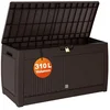 Bild von Casaria Auflagenbox Rato, UV-beständig 310L Haltegriffe Balkon Wohnzimmer Rattan-Optik Grau