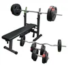 Bild von GORILLA SPORTS Hantelbank Hantelbank mit Langhantelset Gripper 100 kg