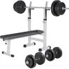 Bild von GORILLA SPORTS Hantelbank Hantelbank mit Langhantelset