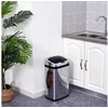 Bild von HOMCOM Mülleimer Sensor Mülleimer 30L Edelstahl, Automatischer Mülleimer, Schwarz+Silber 33 x 25 x 58 cm