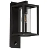 Bild von Lucande Außen-Wandleuchte Ferda, Metall, Schwarz IP44mit Bewegungsmelder, 1 x 15 W LED