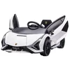 Bild von HOMCOM Elektro-Kinderauto 12V Kinderauto mit 2,4G Fernbedienung, 2 Motor, Elektrofahrzeug, Belastbarkeit 25 kg, (1-tlg), für 3-5 Jahre Kinder, Weiß