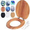 Bild von Casaria WC-Sitz, Doppelte Absenkautomatik MDF Holz hygienisch Toilettensitz Klobrille