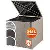 Bild von Casaria Auflagenbox, 318 L mit Deckel 75x75x70cm Wasserdicht Gasdruckfeder Garten