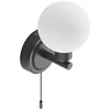 Bild von Lindby Wandleuchte Zaniba, Metall, Schwarz IP44, 1 x 8 W LED
