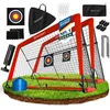 Bild von KESSER Fußballtor Set mit Tragetasche, Heringen, Zielscheibe, Hütchen & Pumpe, Pop-Up Tor mit Anti-Rutschfüßen   ideal für Training & Freizeitspiele