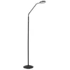 Bild von Lindby Stehlampe Elvyn, LED, Metall, Schwarz warmweiß IP20, LED 4 W gesamt, warmweiß
