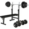 Bild von GORILLA SPORTS Hantelbank Hantelbank mit Langhantelset