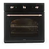 Bild von Klarstein Backofen Vilhelmine, mit 2-fach-Teleskopauszug, aushängbare Backofentür für einfache Reinigung, Einbau-Backofen Garzeittimer Grill Vintage Küche