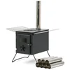 Bild von CampFeuer Feuerstelle Zeltofen, 54 x 40 x 259,5 cm, Zeltheizung Camping, Zelt Ofen Outdoor