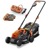 Bild von FUXTEC Akkurasenmäher FX-E1RM20-SET, 33 cm Schnittbreite, 35 L Fangkorb, 2x 20V 2Ah Akku, 25mm - 65mm Schnitthöhe