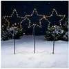 Bild von esotec LED Solarleuchte 3 Weihnachtssterne Sternenzauber, 3x40 LEDs, Weihnachtsdeko, 102571, LED fest integriert, 2800K warmweiß, Dauer- oder Blinklicht, winterfest, Solarbetrieb ohne Stromanschluss