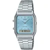 Bild von CASIO VINTAGE Chronograph AQ-230A-2A1MQYES, Quarzuhr, Armbanduhr, Damenuhr, Herrenuhr, Digitaluhr,Edelstahlarmband